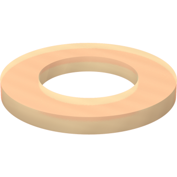 Unterlegscheiben DIN 34815 (früher DIN 125), ähnlich DIN EN ISO 7090 und DIN 34816 (früher DIN 9021), ähnlich DIN EN ISO 7090-1 Material: Polyamid 6.6 Farbe: natur