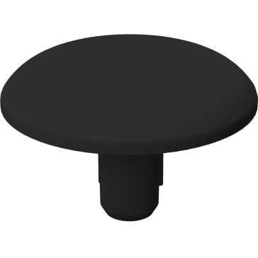 Zierkappen, schwarz für Innengewinde und Bohrungen -Oberfläche frei von Markierungen- Material: PE weich (LDPE) Farbe: schwarz ähnl. RAL 9005