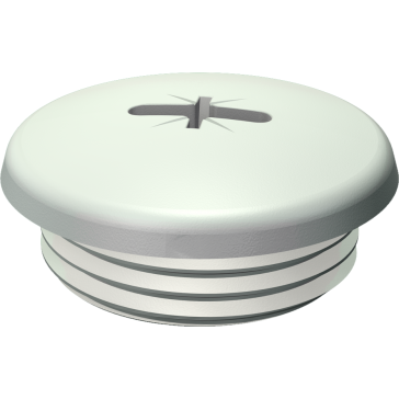 Verschlußschrauben, Pg-Gewinde mit Schlitz ähnlich DIN 46320 Artikelbild und Zeichnung nicht exakt, Artikel weicht von der Darstellung ab. Material: Polystyrol PS Farbe: hellgrau