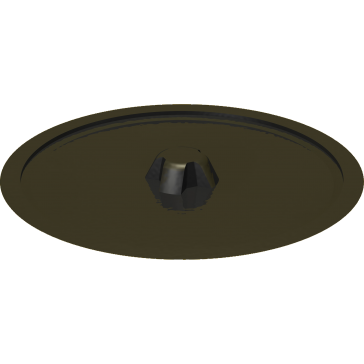 Zierkappen, Pozidrive für Schrauben mit Pozidrive-Kreuzschlitz Material: PE weich (LDPE) Farbe: schwarz ähnl. RAL 9005
