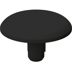 Zierkappen, schwarz für Innengewinde und Bohrungen -Oberfläche frei von Markierungen- Material: PE weich (LDPE) Farbe: schwarz ähnl. RAL 9005