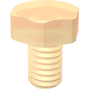 Sechskantschrauben DIN 34810 ähnlich DIN 933 / DIN EN 24017 / DIN ISO 4017 Material: Polyamid 6.6 ab M 10 x 50 glasfaserverstärkt Farbe: natur