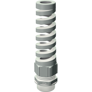 EUROFIX Knickschutzverschraubungen für bewegliche Kabel, IP68 - 5 bar Material: Polyamid 6. Farbe: hellgrau= 0351, schwarz= 0181 siehe letzte 4 Stellen der Bestellnummer
