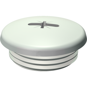 Verschlußschrauben, metrisch mit Kreuzschlitz/Schlitz-Kombination Material: Polyamid 6.6 Farbe: hellgrau= 1, schwarz= 0181 Farbbezeichnung= letzte Stellen der Bestellnummer