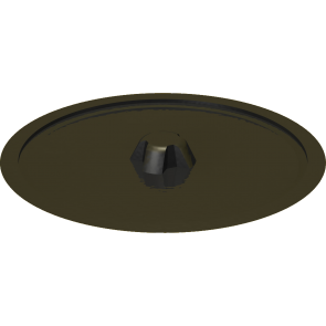 Zierkappen, Pozidrive für Schrauben mit Pozidrive-Kreuzschlitz Material: PE weich (LDPE) Farbe: schwarz ähnl. RAL 9005